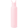 Pale pink SM water bottle displayed against white background