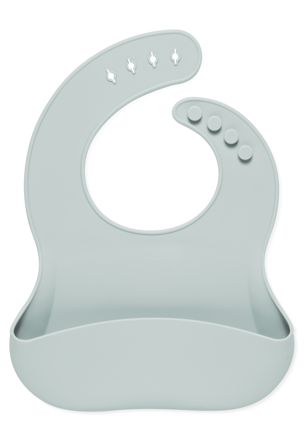 Sage green celadon product on white background