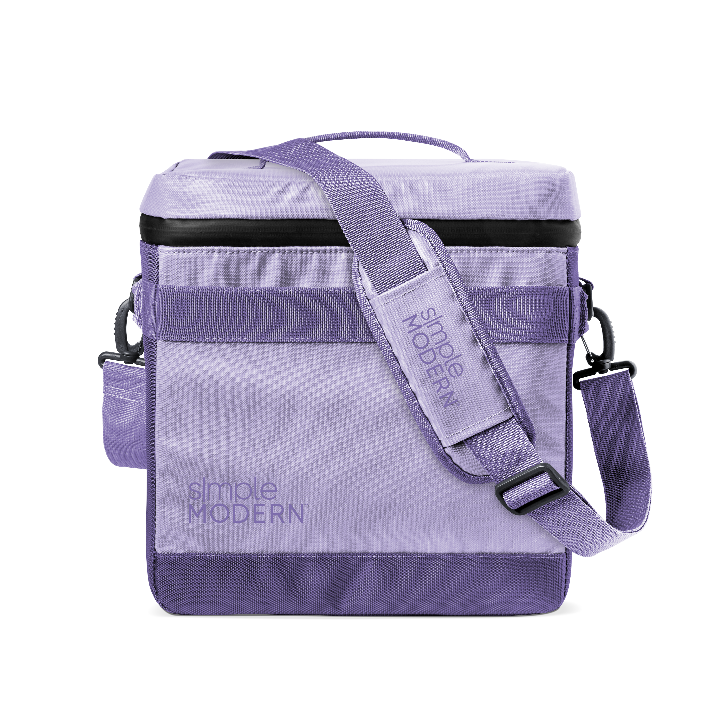 Purple ombré tote bag transitioning from pale lavender at top to deep saturated purple at bottom, dual-tone color scheme design.