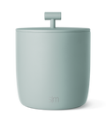 Sage green insulated container with grayish undertones, featuring a calm seafoam-adjacent color palette, model ICE-100-SGS.