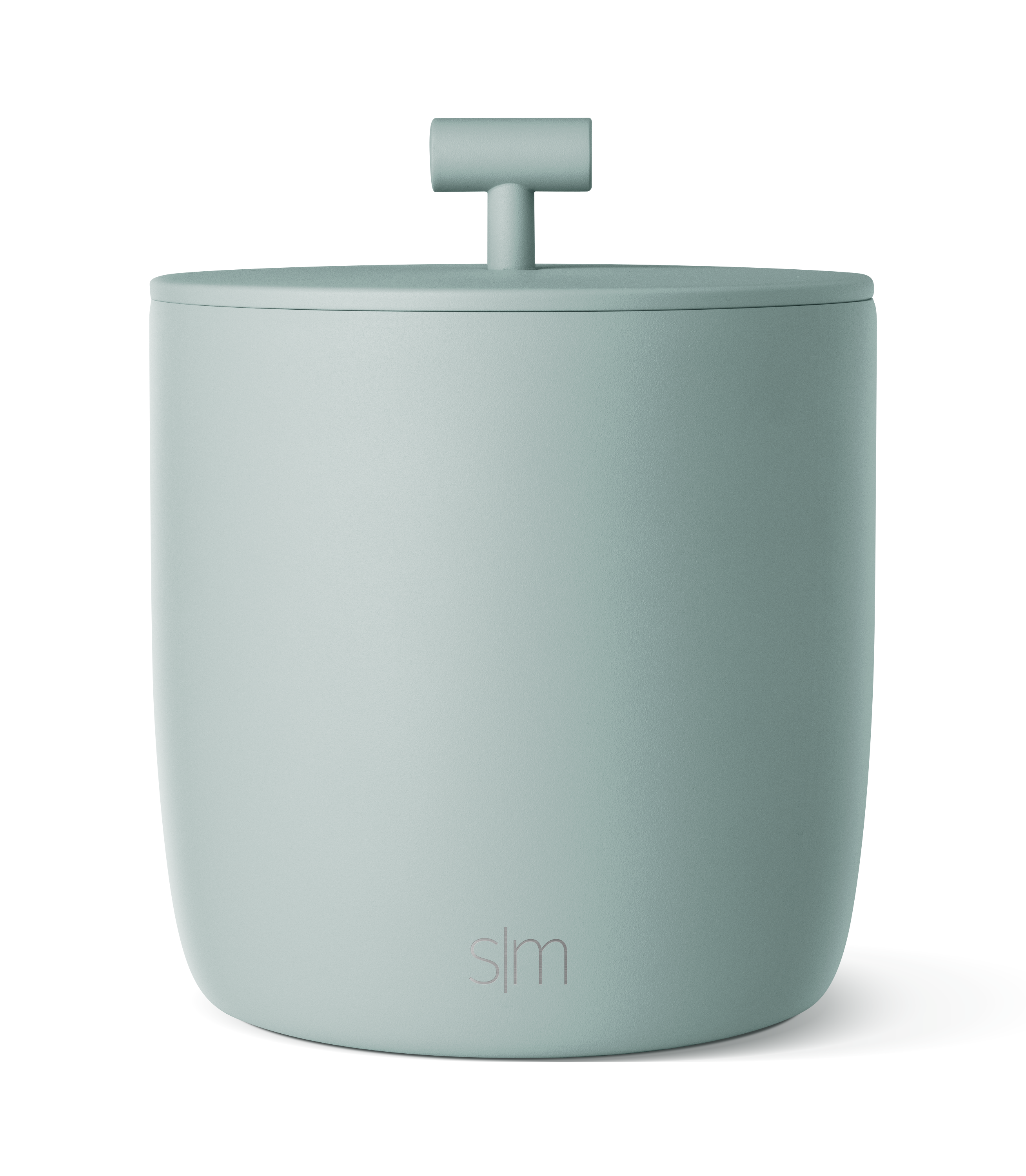 Sage green insulated container with grayish undertones, featuring a calm seafoam-adjacent color palette, model ICE-100-SGS.