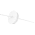 White minimalist product display with off-white and light gray background tones, showing clean product components in neutral colors against a simple, uncluttered backdrop.