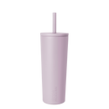 Lavender tumbler with matte finish on white background