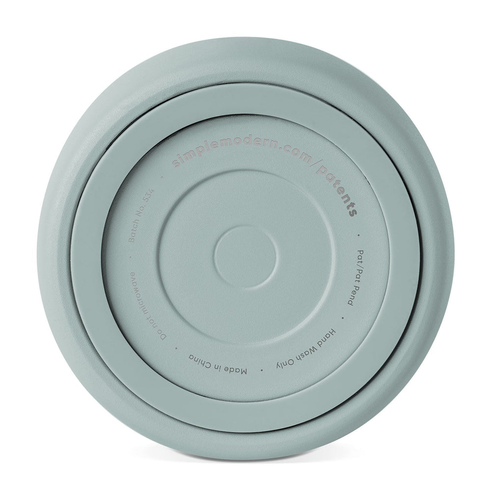 Silicone bottom in soft sage green color for ICE-100-SGS product, shown against neutral background with uniform muted celadon tone throughout