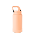 Soft peachy-salmon colored water bottle with muted pastel finish, shown against white background. Bottle features matching colored base and lid with clean, minimal design.